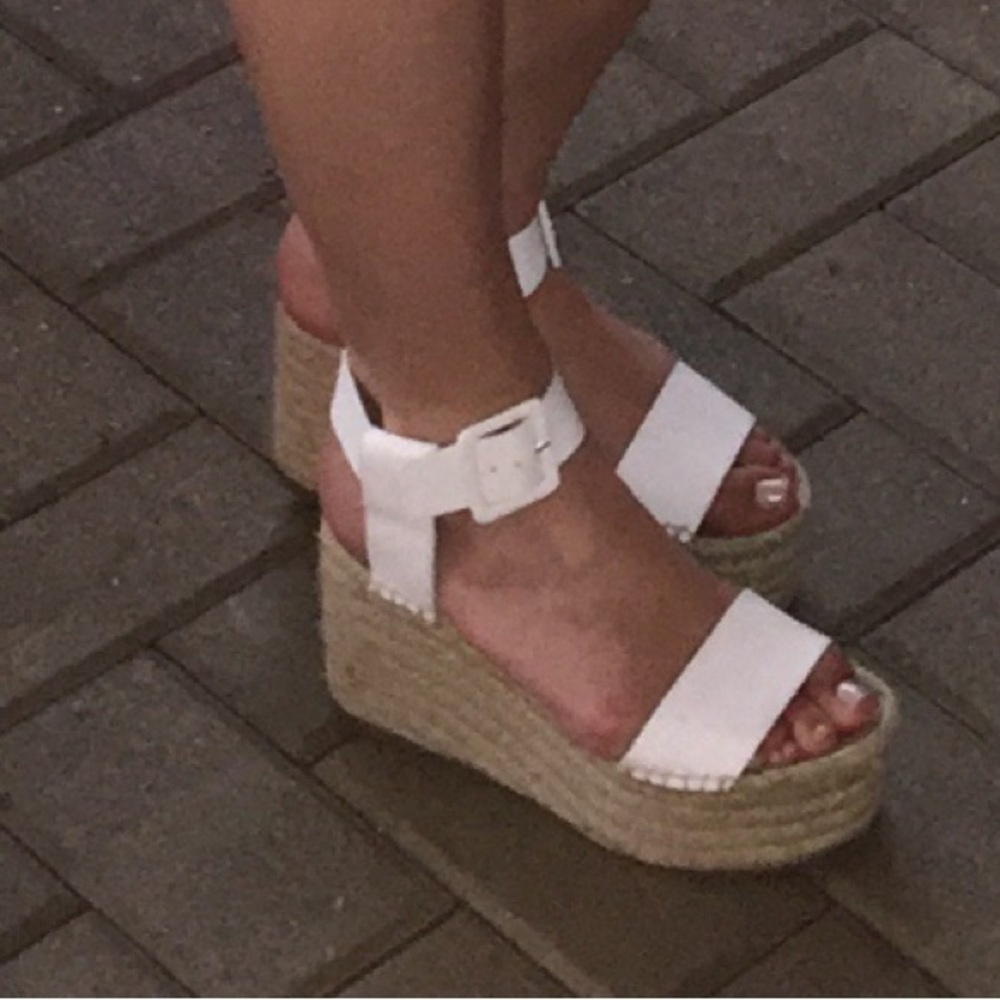 VINCE platform espadrille sandals